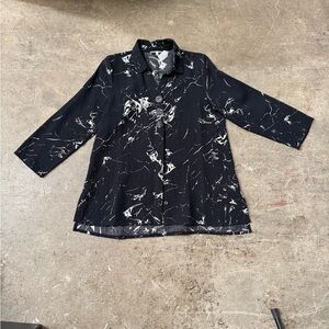Habitat Black and White Abstract Print Shirt